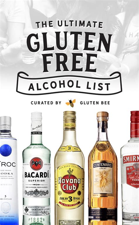 gluten free liquor brands list.